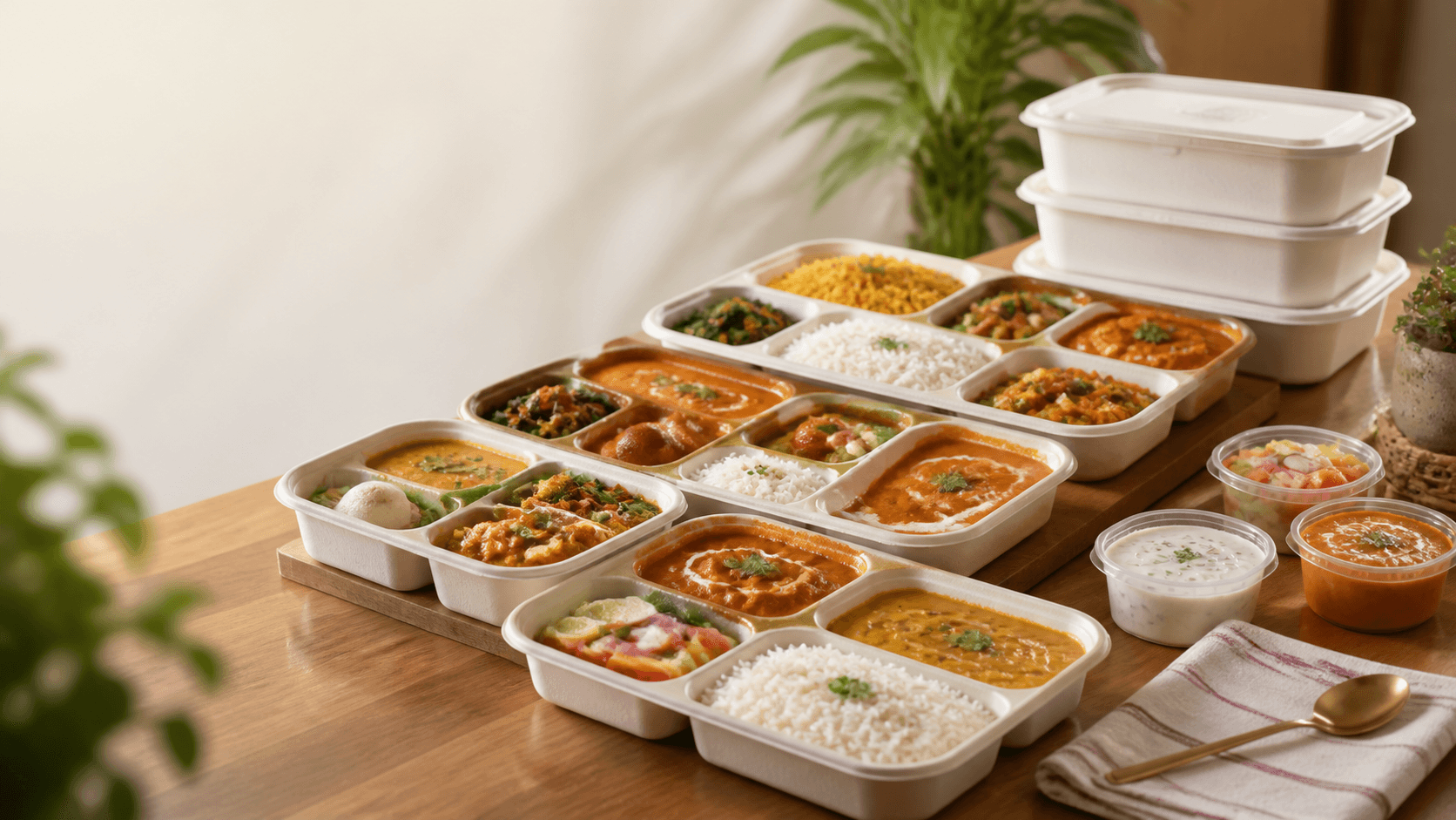 Packed Indian meals for subscription, corporate, and bulk orders